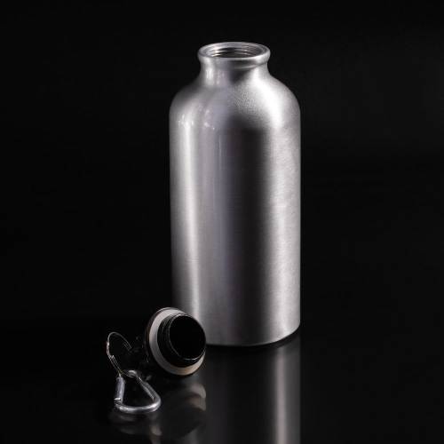 Бутылка для воды Funrun 400, серебристая фото 7 Бутылка для воды Funrun 400, серебристая фото 7