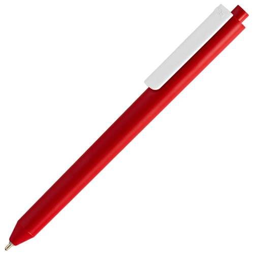 Ручка шариковая Pigra P03 Mat, красная с белым фото 2
