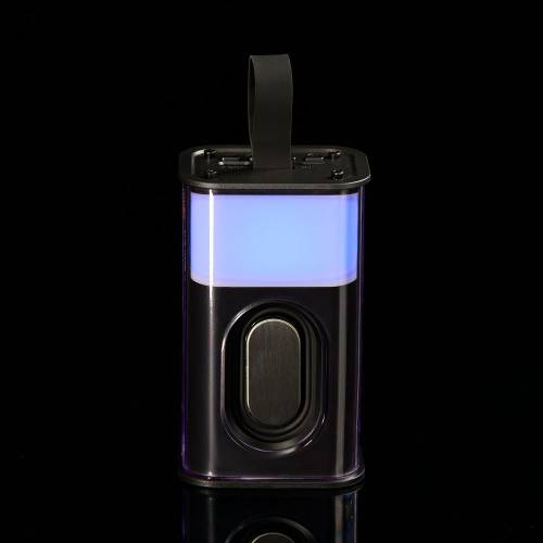 Bluetooth-колонка с подсветкой Groove, серая фото 11