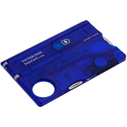 Набор инструментов SwissCard Lite, синий фото 2