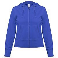 Толстовка женская Hooded Full Zip ярко-синяя