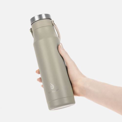 Термобутылка Tateyama, серо-бежевая фото 9 Термобутылка Tateyama, серо-бежевая фото 9