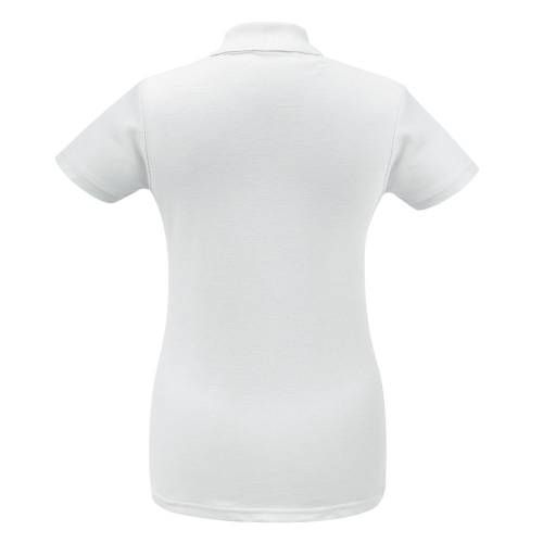 Рубашка поло женская ID.001 белая фото 3