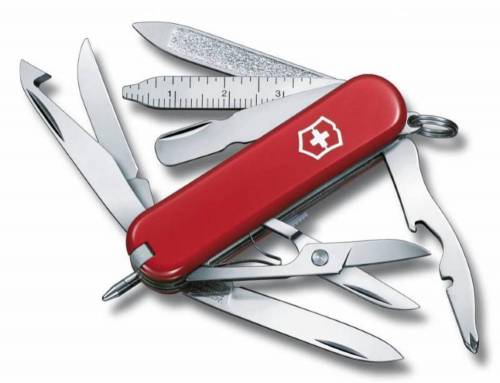 Нож-брелок MiniChamp 58, красный фото 2