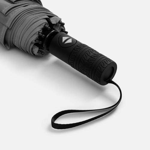 Зонт складной Tyre, серый фото 6