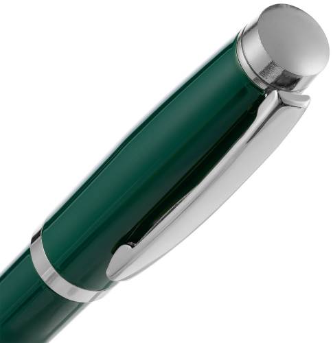 Ручка шариковая Letra Chrome, глянцевая, темно-зеленая фото 5