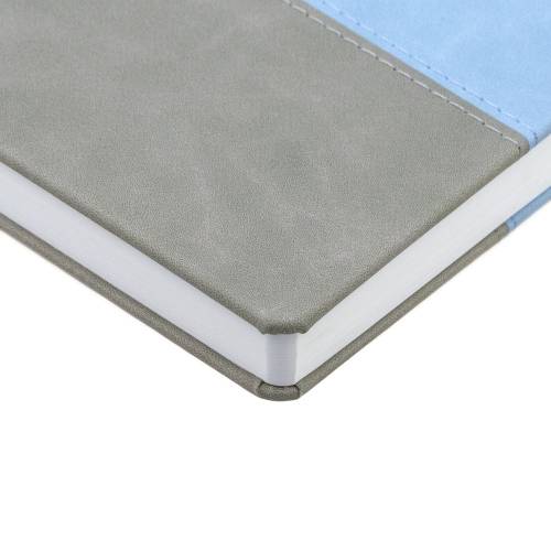 Ежедневник Horizon, недатированный, серый с голубым фото 7