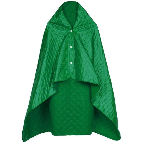 Плед-пончо для пикника SnapCoat, зеленый фото 2