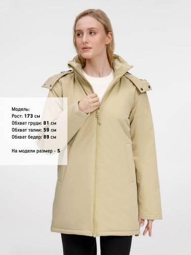 Куртка-парка унисекс Sfera, бежевая фото 18