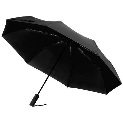 Зонт складной Ribbo, черный фото 2