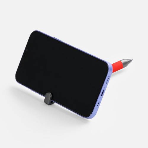 Ручка шариковая Standic с подставкой для телефона, красная фото 6 Ручка шариковая Standic с подставкой для телефона, красная фото 6