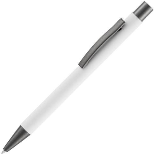 Ручка шариковая Atento Soft Touch, белая фото 2