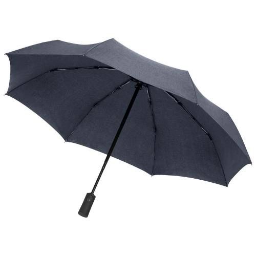 Складной зонт rainVestment, темно-синий меланж фото 2