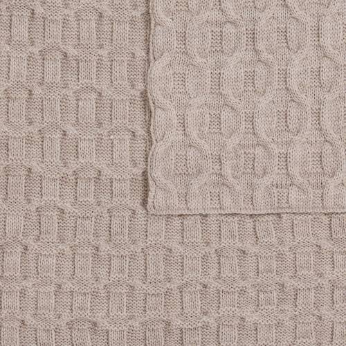 Плед Braidera, бежевый меланж фото 4