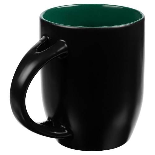 Кружка-хамелеон Melty с ложкой, черная с зеленым фото 4