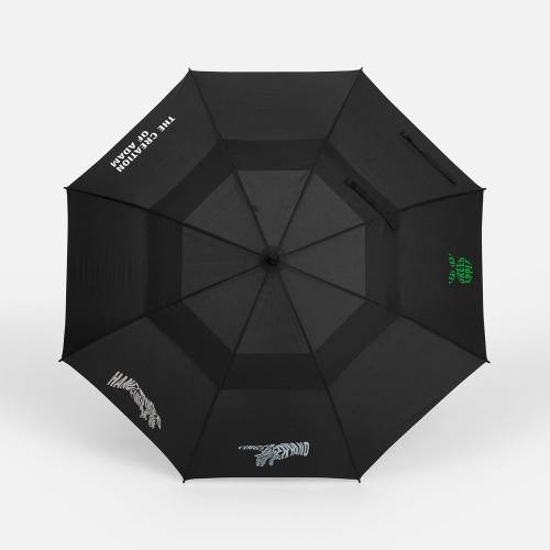 Зонт-трость Dome Double, черный фото 9