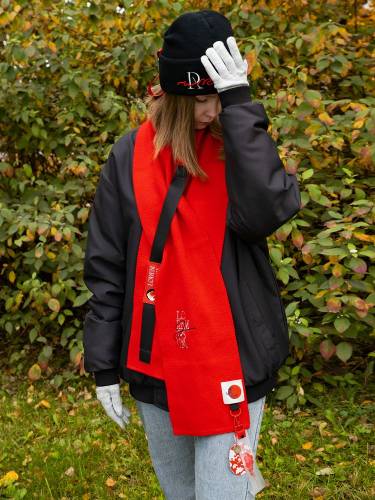 Шарф Urban Flow, красный фото 10