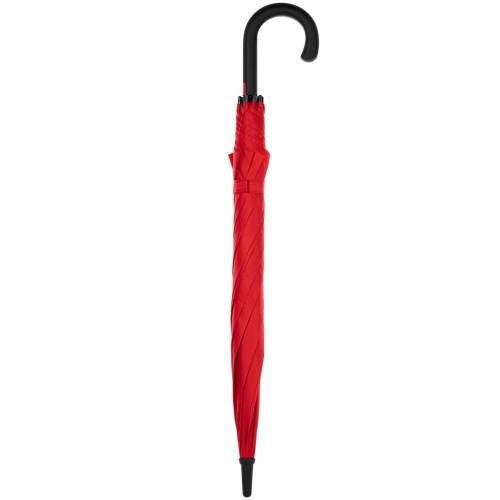 Зонт-трость Undercolor с цветными спицами, красный фото 5