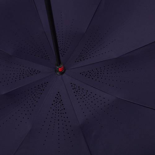Зонт наоборот Style, трость, темно-синий фото 5