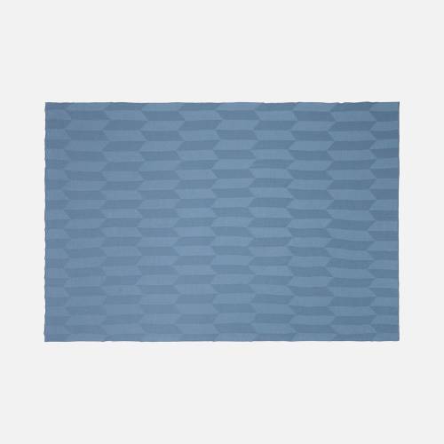 Плед Rombus, синий (дымчатый) фото 5