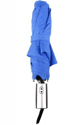 Зонт складной Fiber, ярко-синий фото 4