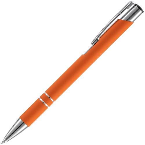 Ручка шариковая Keskus Soft Touch, оранжевая фото 3