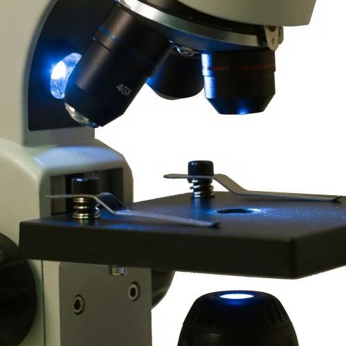 Монокулярный микроскоп Rainbow 50L с набором для опытов, белый фото 7
