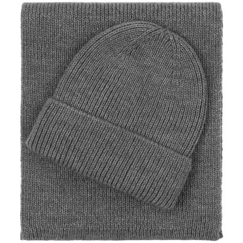 Шарф Bernard, серый меланж фото 6