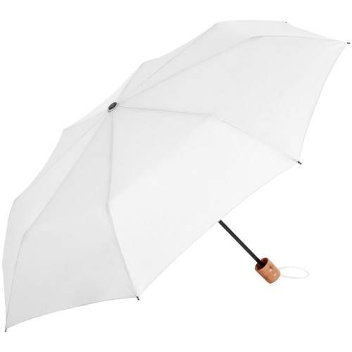 Зонт складной OkoBrella, белый фото 2