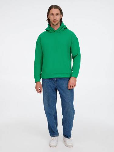 Худи оверсайз унисекс Tolla, зеленое фото 10