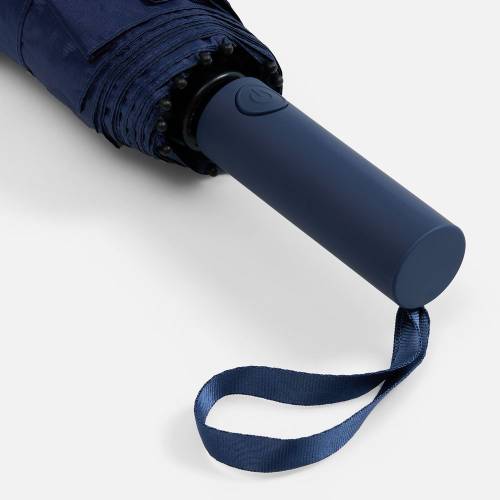 Зонт складной с УФ-защитой Ribstar, темно-синий фото 7