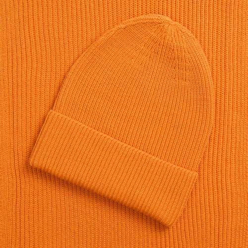 Шапка Nobilis Mono, оранжевая (абрикос) фото 4 Шапка Nobilis Mono, оранжевая (абрикос) фото 4