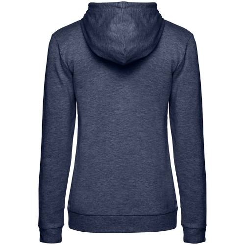 Толстовка с капюшоном женская Hoodie, синий меланж фото 3